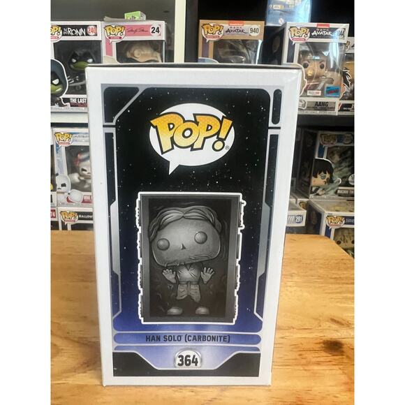 40TH ANNIVERSARY Han Solo Carbonite Funko Pop Bobblehead #364 Star Wars Empire - Picture 2 of 6